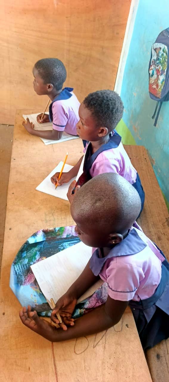 JABA pupils writing at their desks